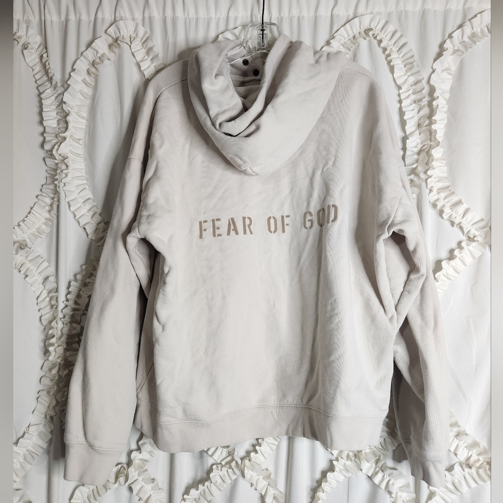 Fear Of God Seventh Collection FG Hoodie Concrete White Size Medium - Picture 4 of 9